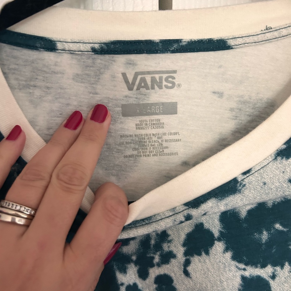 Vans Blue Graphic Sweatshirt Relaxed Fit - Picture 2 of 2